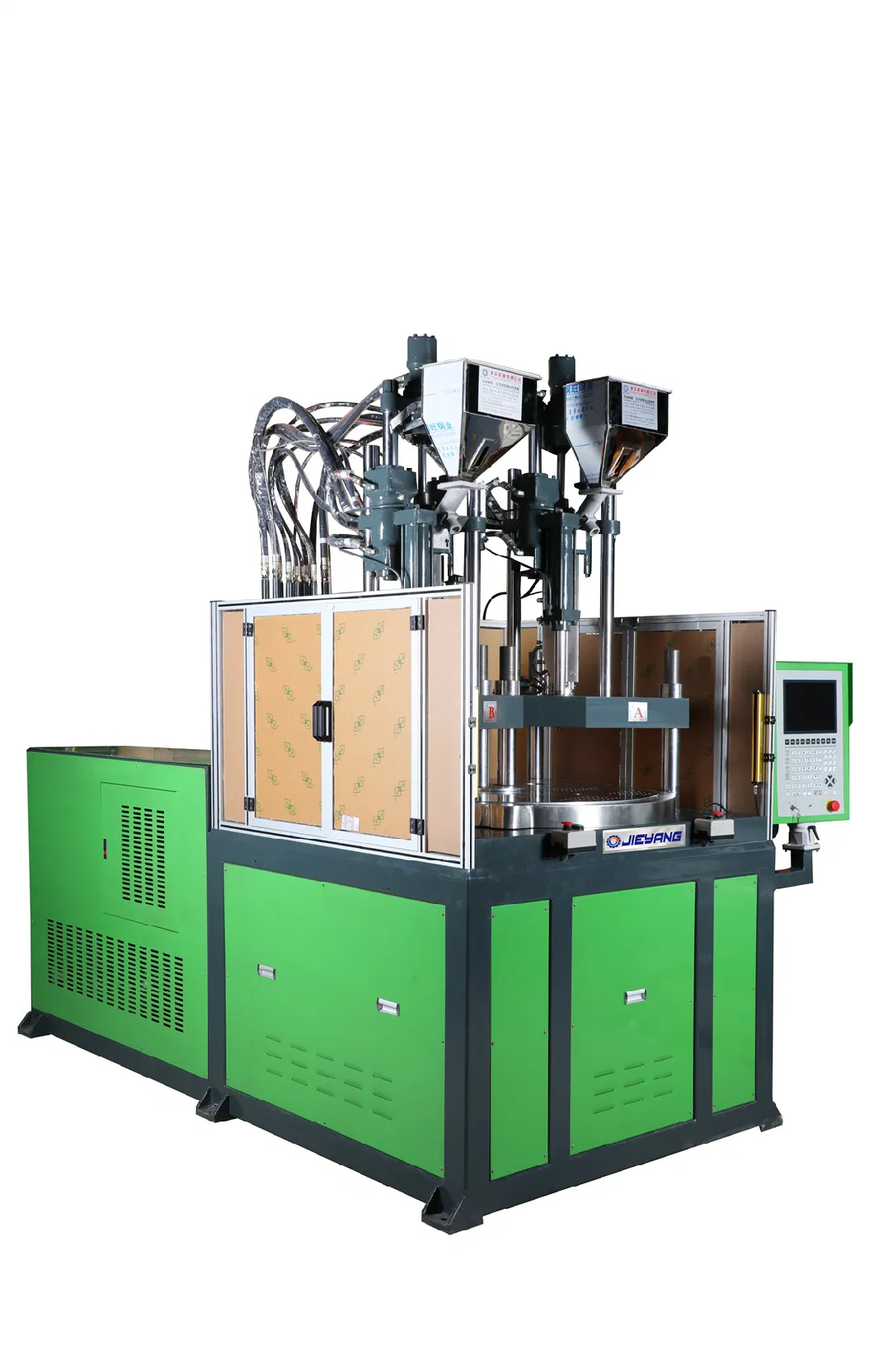 High Speed Two Colors Plastic Rotary Table Injection Molding Machine